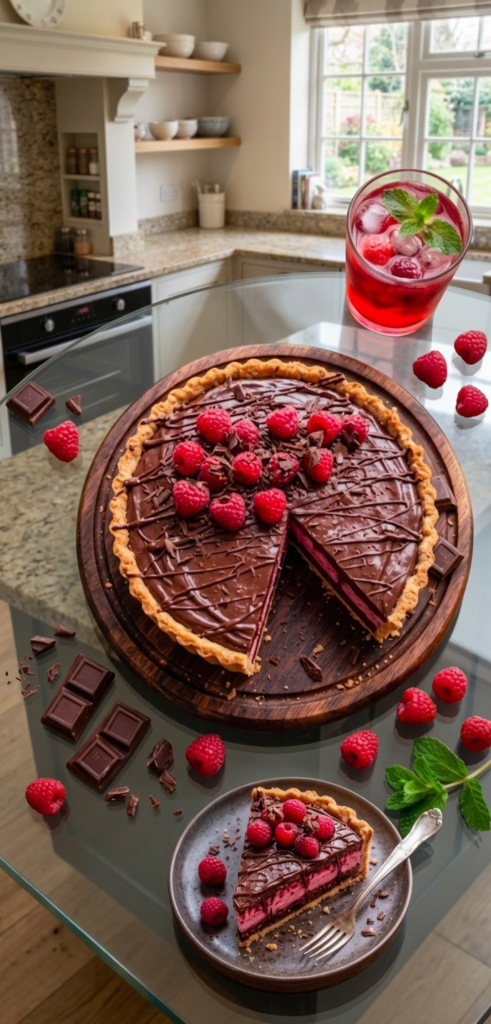 Easy Raspberry Chocolate Tart Recipe

