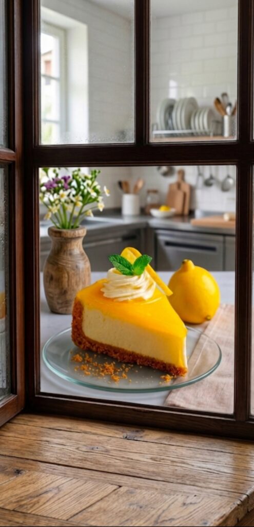 Baked Lemon Cheesecake Baked Lemon Cheesecake