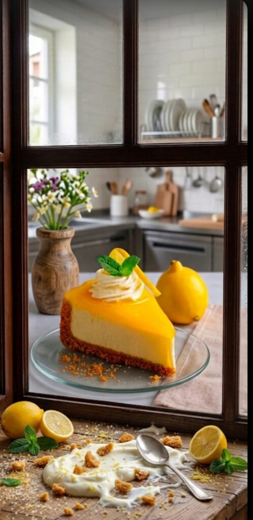 Baked Lemon Cheesecake Baked Lemon Cheesecake