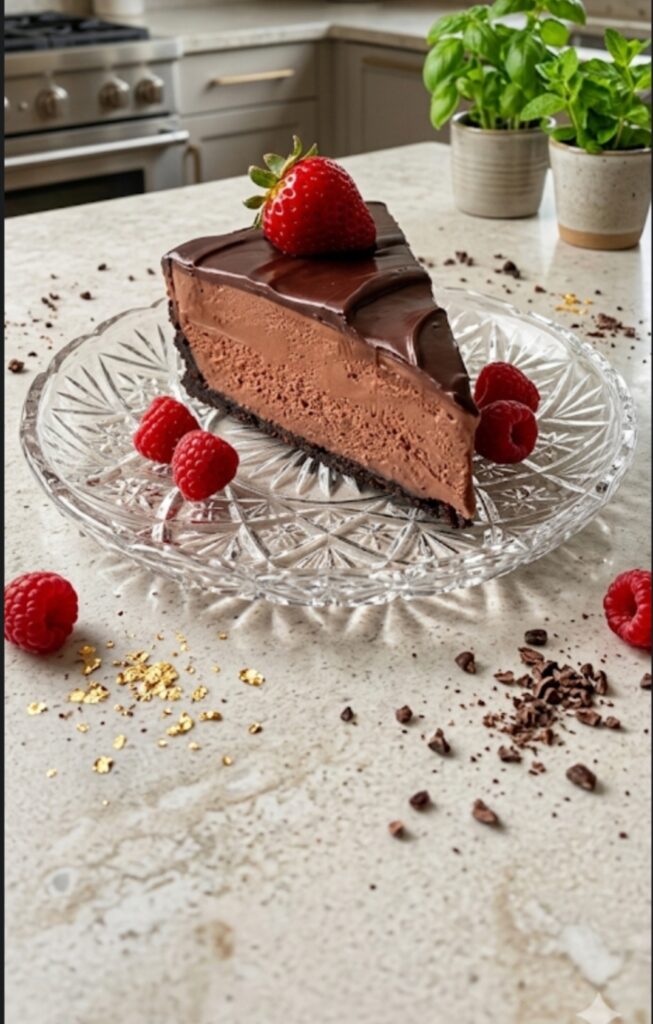 No-Bake Chocolate Cheesecake