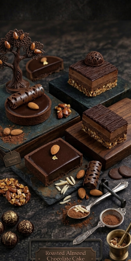 Homemade Roasted Almond Chocolate Cake Homemade Roasted Almond Chocolate Cake
