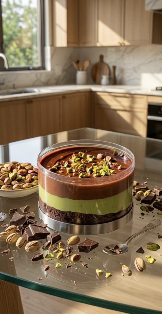 Viral Pistachio Kunafa Chocolate Tub