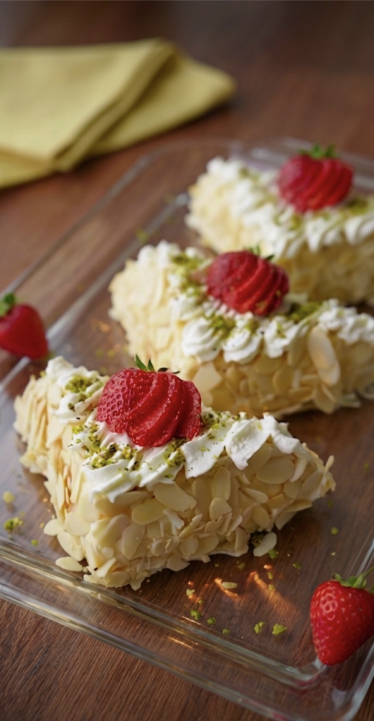 Almond Strawberry Cake