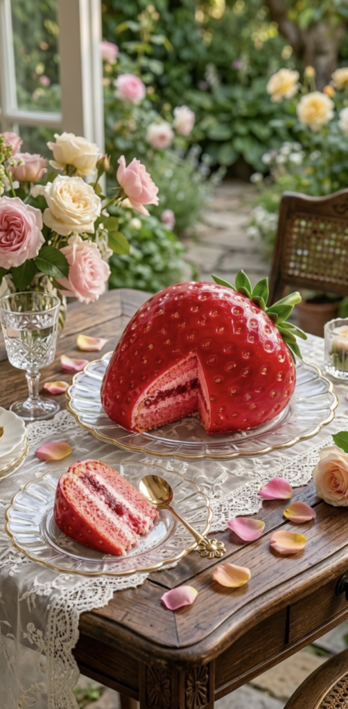 Strawberry-Shaped Cake Strawberry-Shaped Cake