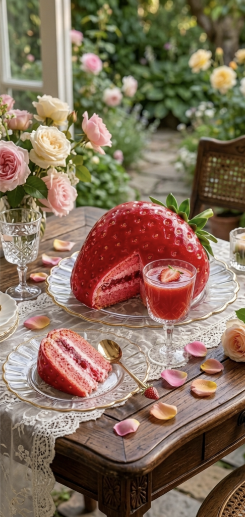 Strawberry-Shaped Cake Strawberry-Shaped Cake