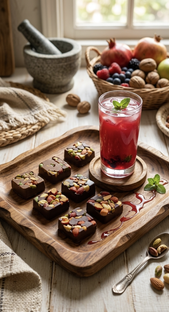 Fruit Chocolate Bites