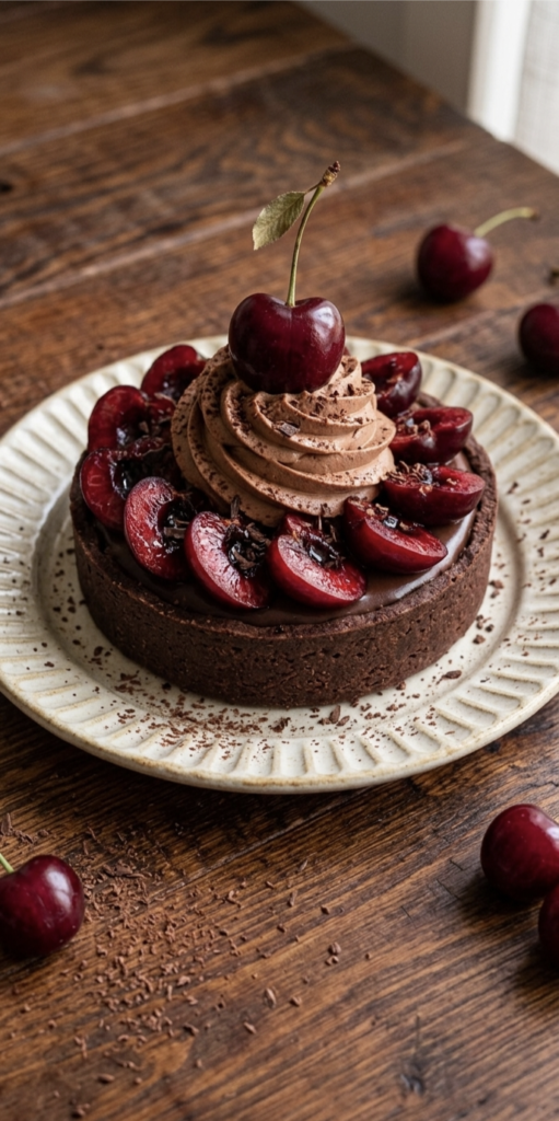 Chocolate Cherry Tart Recipe