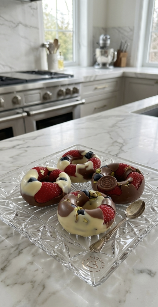 Chocolate Berry Donuts