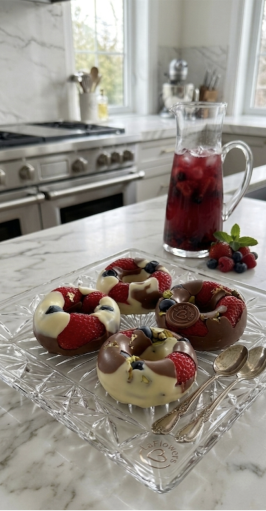 Chocolate Berry Donuts