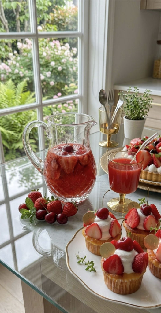 Strawberry Cherry Cupcake recipe by my dessert kitchen