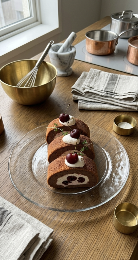 Black Forest Roll Cake.