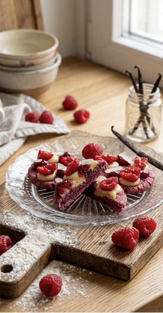 Mouth-watering bakery style raspberry cookies recipe