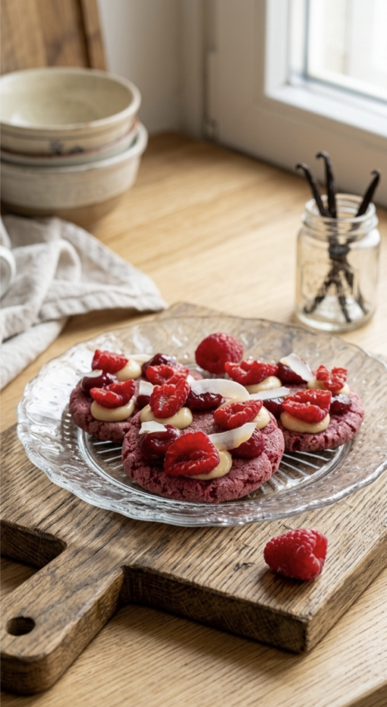 Mouth-watering bakery style raspberry cookies recipe