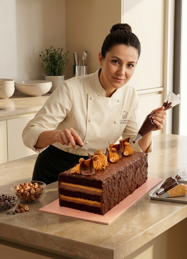 Premium Triple Chocolate-Peanut Butter Mousse Cake