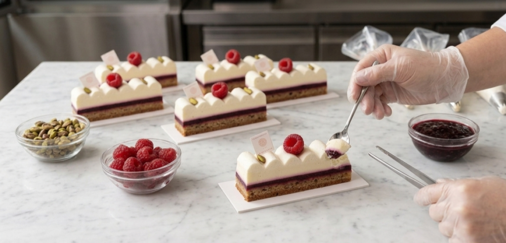 Vanilla Red Berry Entremet