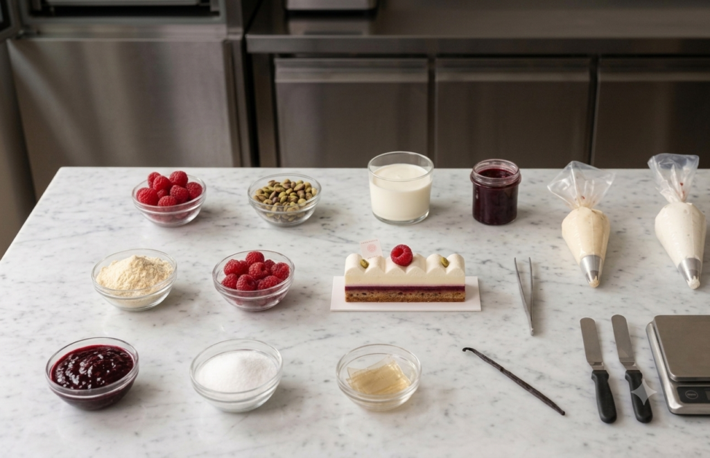 Vanilla Red Berry Entremet