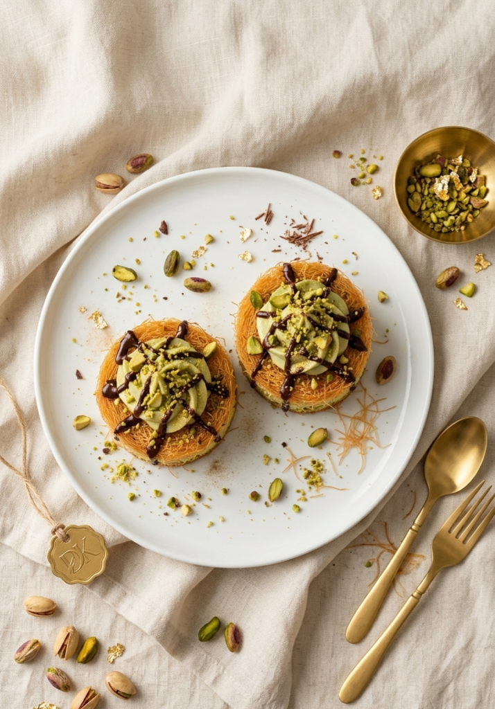 Dubai Kunafa Pistachio Mini Cheesecake
