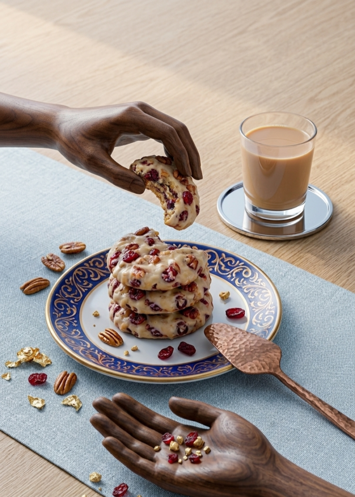 Cranberry Pecan Praline Cookies