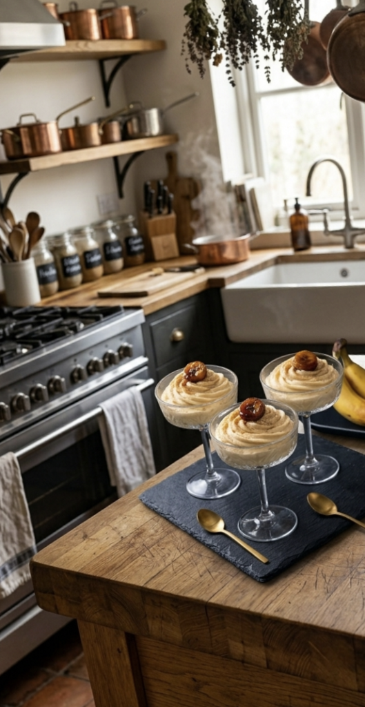 Easy Creamy Banana Mousse Recipe