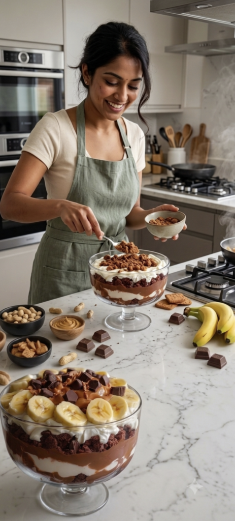 No-Bake Peanut Butter Chocolate Trifle
