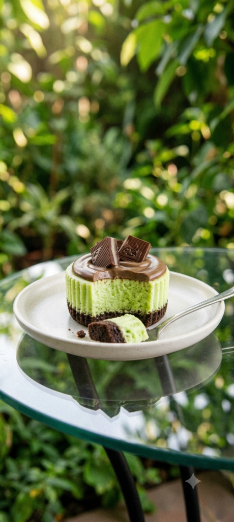 ​Mini Andes Mint Cheesecakes