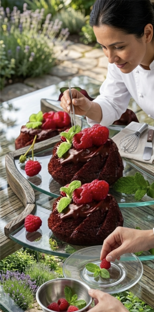 Mini Chocolate Bundt Cakes