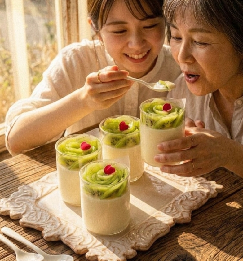 Kiwi Panna Cotta