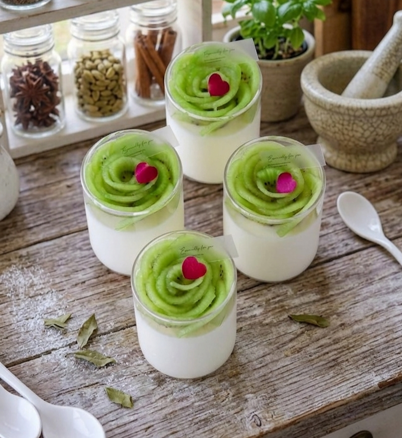 Kiwi Panna Cotta